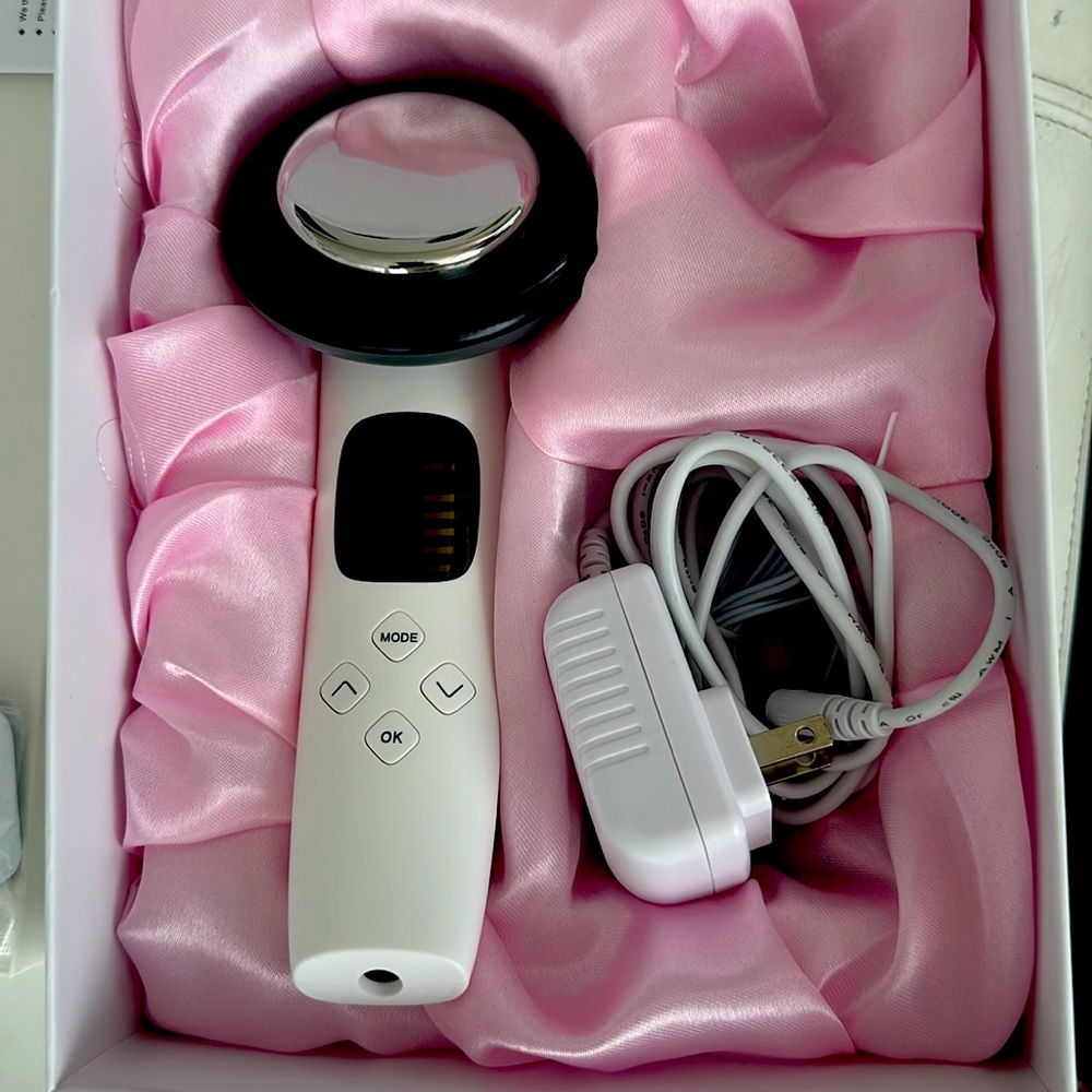 Skincare options. 3-in-1 EMS body slimming device